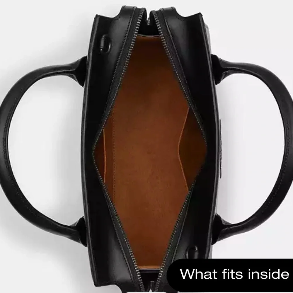 Coach LARGE Andrea Carryall NWOT Black Satchel (LAST 1) - Picture 12 of 13